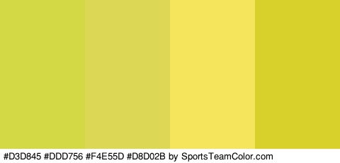 #D3D845 #DDD756 #F4E55D #D8D02B Colors