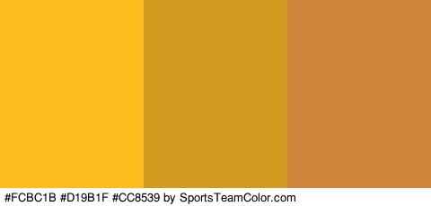 #FCBC1B #D19B1F #CC8539 Colors