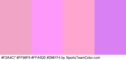 #F2A4C7 #FF99F9 #FFA5D0 #D981F4 Colors