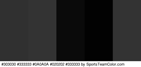 #303030 #333333 #0A0A0A #020202 #333333 Colors