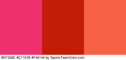 #EF326E #C11E05 #F46144 Colors