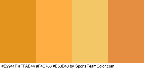 #E2941F #FFAE44 #F4C766 #E58D40 Colors