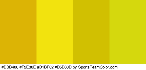 #DBB406 #F2E30E #D1BF02 #D5D80D Colors