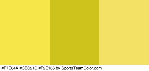 #F7E64A #CEC21C #F2E165 Colors