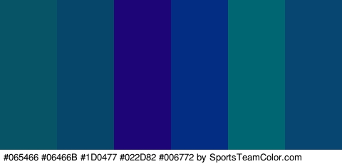 #065466 #06466B #1D0477 #022D82 #006772 #084672 Colors