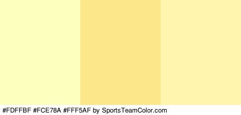 #FDFFBF #FCE78A #FFF5AF Colors