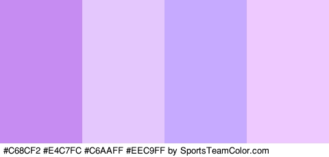 #C68CF2 #E4C7FC #C6AAFF #EEC9FF Colors