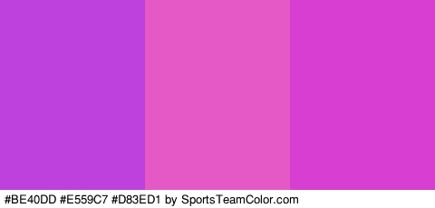 #BE40DD #E559C7 #D83ED1 Colors