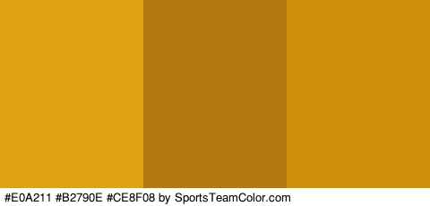 #E0A211 #B2790E #CE8F08 Colors