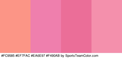 #FC9585 #EF7FAC #EA6E97 #F490AB Colors