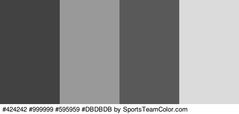 #424242 #999999 #595959 #DBDBDB Colors