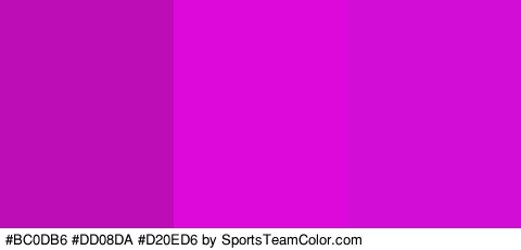 #BC0DB6 #DD08DA #D20ED6 Colors