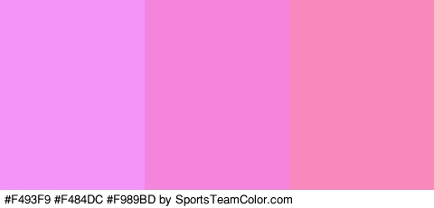 #F493F9 #F484DC #F989BD Colors