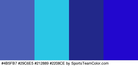 #4B5FB7 #29C6E5 #212889 #2208CE Colors