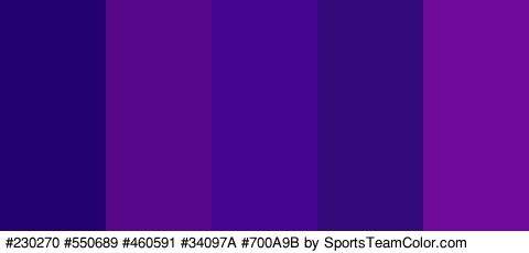 #230270 #550689 #460591 #34097A #700A9B Colors