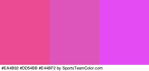 #EA4B92 #DD54BB #E44BF2 Colors