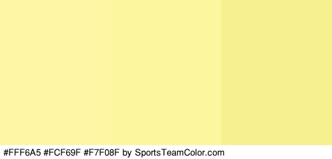 #FFF6A5 #FCF69F #F7F08F Colors