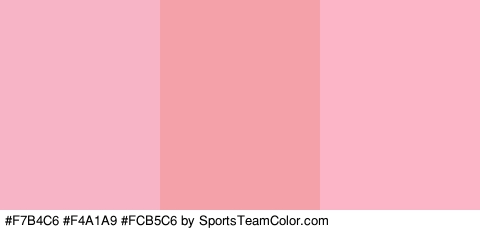 #F7B4C6 #F4A1A9 #FCB5C6 Colors