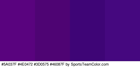 #5A037F #4E0472 #3D0575 #46087F Colors