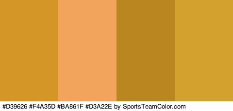 #D39626 #F4A35D #BA861F #D3A22E Colors