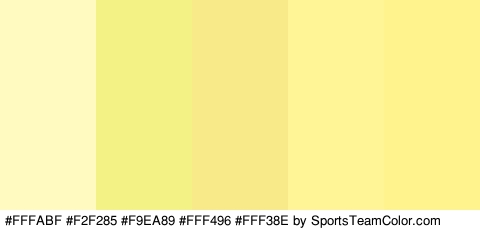 #FFFABF #F2F285 #F9EA89 #FFF496 #FFF38E Colors