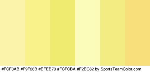 #FCF3AB #F9F28B #EFEB70 #FCFCBA #F2EC82 #F9DE7C Colors