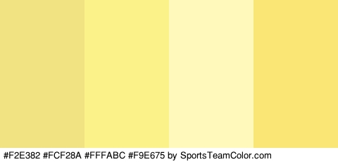 #F2E382 #FCF28A #FFFABC #F9E675 Colors