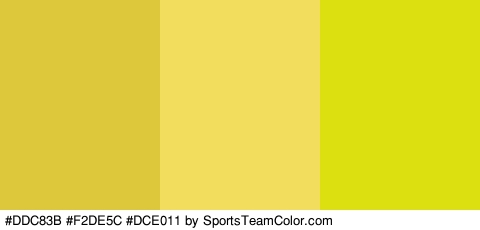 #DDC83B #F2DE5C #DCE011 Colors