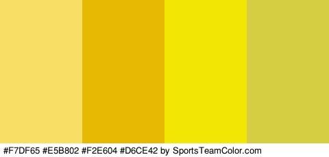 #F7DF65 #E5B802 #F2E604 #D6CE42 Colors