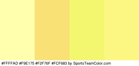 #FFFFAD #F9E175 #F2F76F #FCF683 Colors