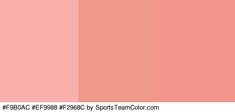 #F9B0AC #EF9988 #F2968C Colors