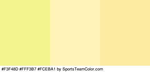 #F3F48D #FFF3B7 #FCEBA1 Colors