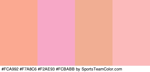 #FCA992 #F7A8C6 #F2AE93 #FCBABB Colors