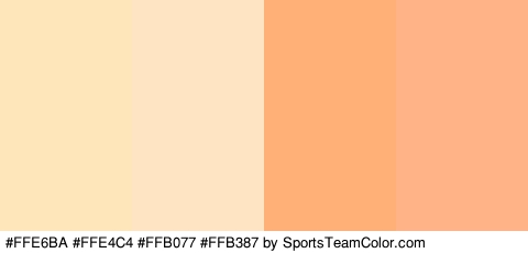 #FFE6BA #FFE4C4 #FFB077 #FFB387 Colors