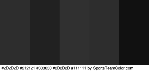 #2D2D2D #212121 #303030 #2D2D2D #111111 Colors