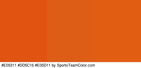 #E05311 #DD5C16 #E05D11 Colors