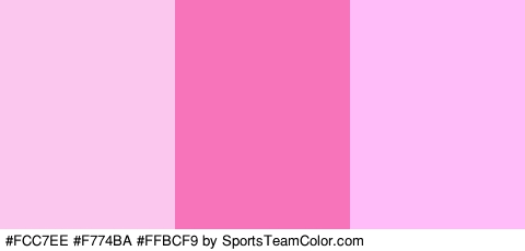 #FCC7EE #F774BA #FFBCF9 Colors