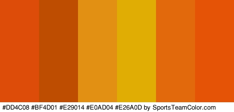 #DD4C08 #BF4D01 #E29014 #E0AD04 #E26A0D #E55406 Colors