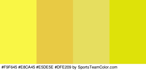 #F9F645 #E8CA45 #E5DE5E #DFE209 Colors