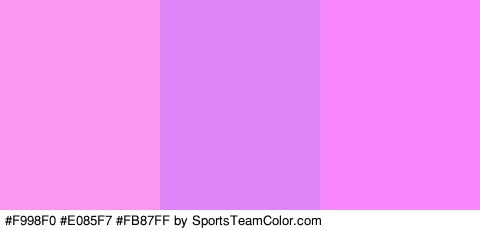 #F998F0 #E085F7 #FB87FF Colors