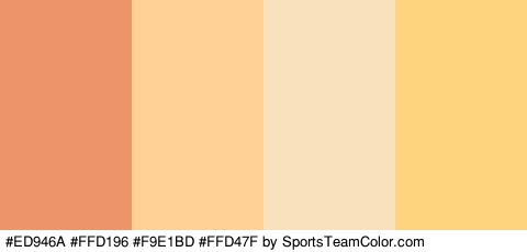 #ED946A #FFD196 #F9E1BD #FFD47F Colors