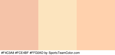 #F4C3A8 #FCE4BF #FFD2AD Colors