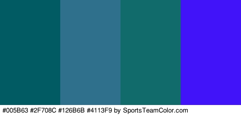 #005B63 #2F708C #126B6B #4113F9 Colors