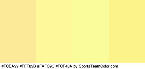 #FCEA99 #FFF89B #FAFC9C #FCF48A Colors