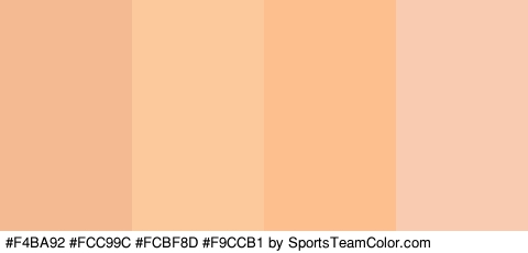 #F4BA92 #FCC99C #FCBF8D #F9CCB1 Colors