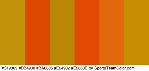 #C19309 #DB4900 #BA8605 #E24902 #E2680B #C68E00 Colors