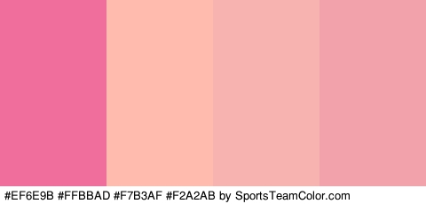 #EF6E9B #FFBBAD #F7B3AF #F2A2AB Colors