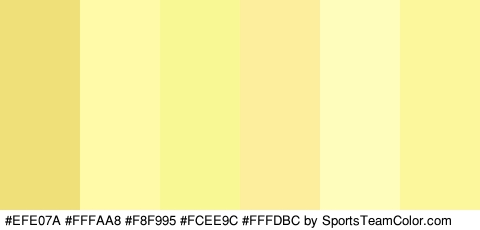 #EFE07A #FFFAA8 #F8F995 #FCEE9C #FFFDBC #FCF69C Colors