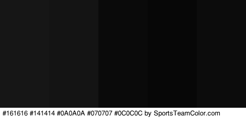 #161616 #141414 #0A0A0A #070707 #0C0C0C Colors