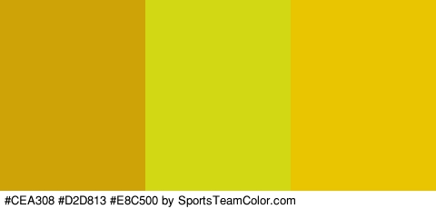 #CEA308 #D2D813 #E8C500 Colors